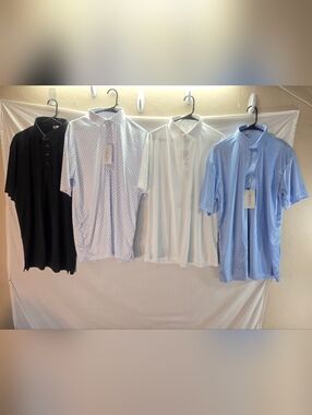 Lot of 4 Collars & Co Men's Size XL Polo Dress Shirts New with Tags & NWOT